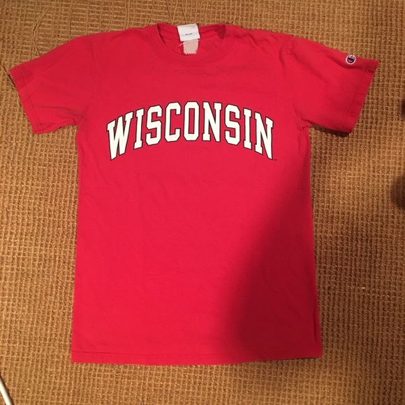 Champion Other - 90s Vintage Wisconsin Champion Red T Shirt